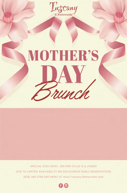 Mother's Day at Tuscany Il Ristorante in Westlake Village
